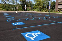 Stencils for painting handicap spots