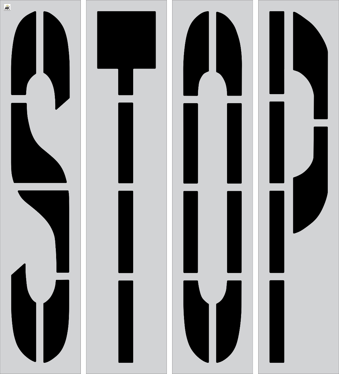 96-inch STOP Stencil - Parking Lot Stencil - Asphalt Kingdom