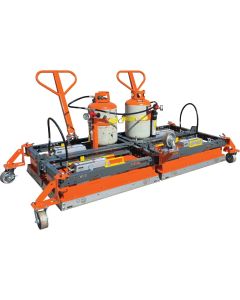 Pro Infrared Asphalt Heater with dual propane tanks for asphalt patching (tanks not included)