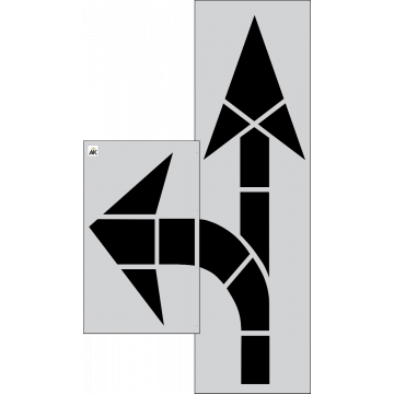 FHWA/DOT Combo Arrow Stencil