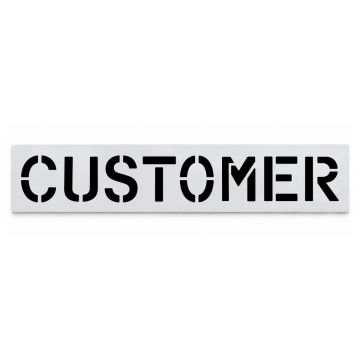 12" CUSTOMER Stencil