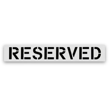 12" Reserved Stencil