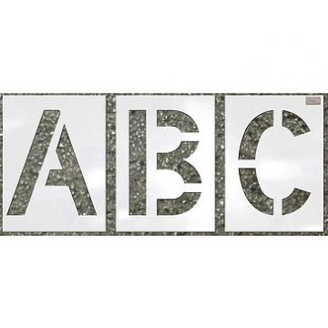 Heavy Duty Commercial Alphabet Stencil Kit