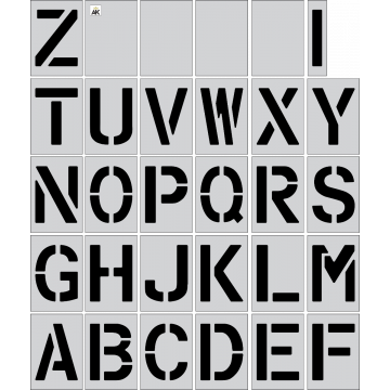 10" Alphabet Kit Stencil