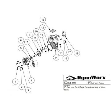 2" Cast Iron Pump Parts