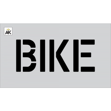 6" BIKE Stencil