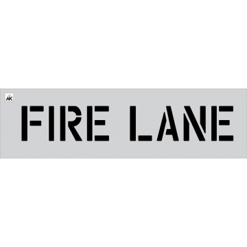 6" FIRE LANE Stencil