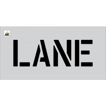 6" LANE Stencil