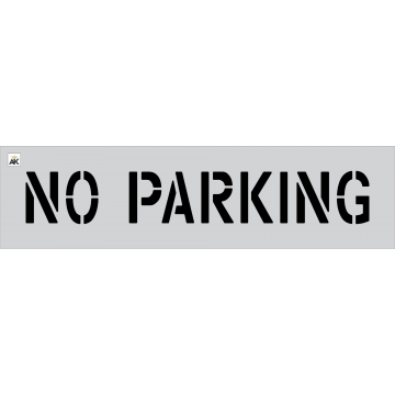 6" NO PARKING Stencil