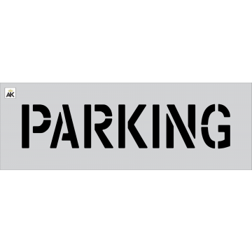 6" PARKING Stencil