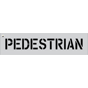 6" PEDESTRIAN Stencil