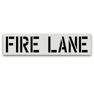 18" Fire Lane Stencil