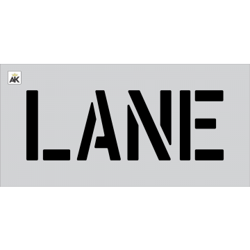 8" LANE Stencil