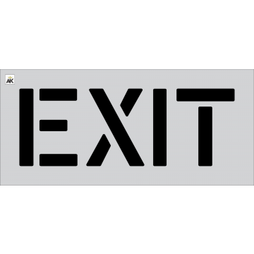 12" EXIT Stencil