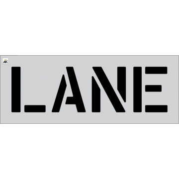 12" LANE Stencil
