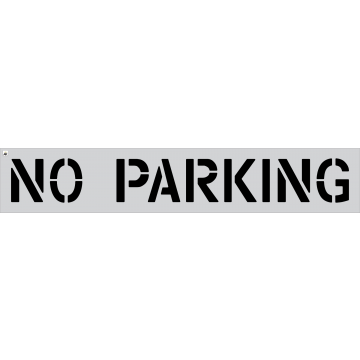 12" NO PARKING Stencil