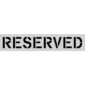 12" RESERVED Stencil