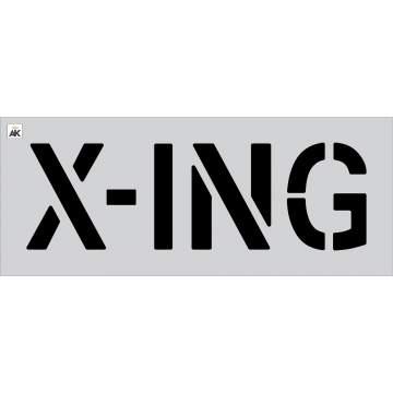 12" X-ING Stencil