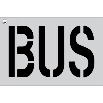 18" BUS Stencil