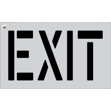 18" EXIT Stencil