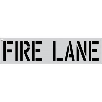 18" FIRE LANE Stencil