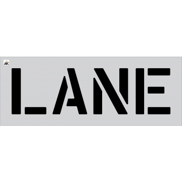 18" LANE Stencil