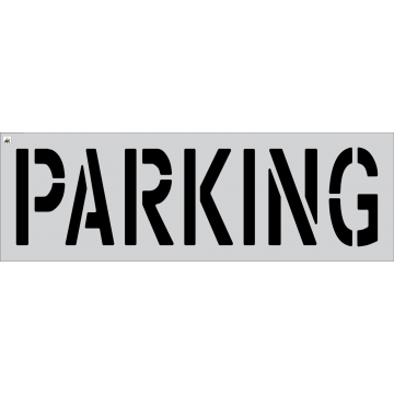 18" PARKING Stencil for painting parking lots


