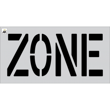 18" ZONE Stencil
