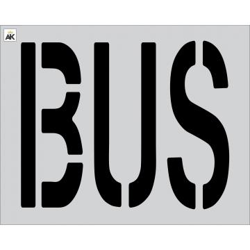 24" BUS Stencil
