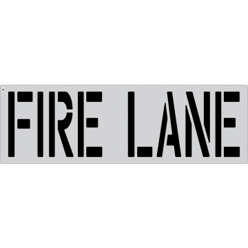 24" FIRE LANE Stencil

