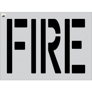 24" FIRE Stencil
