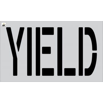 24" YIELD Stencil for painting