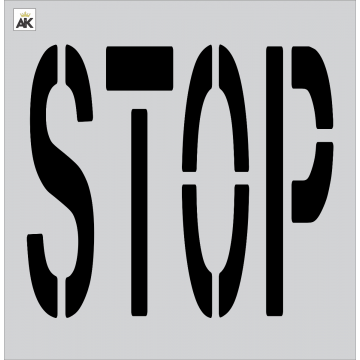 36" STOP Stencil