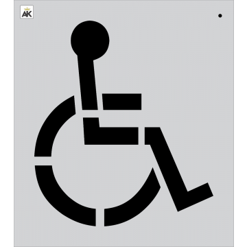 30" Handicap Stencil