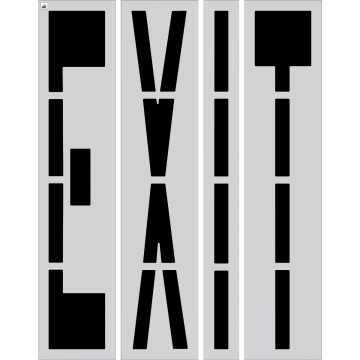 96" EXIT Stencil