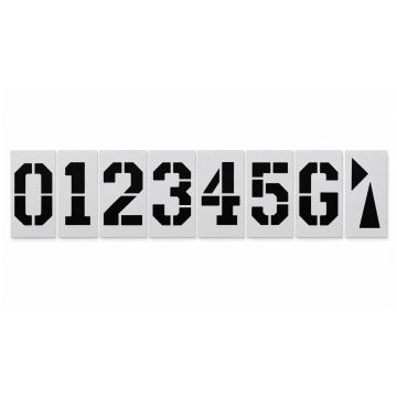 36" ATHLETIC FONT Football Number Kit Stencil 