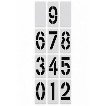 36" x 12" Number Stencil Kits