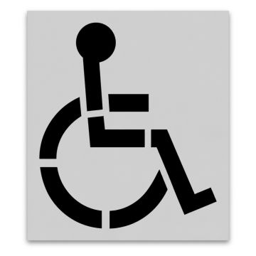 48" Handicap Parking Lot Stencil