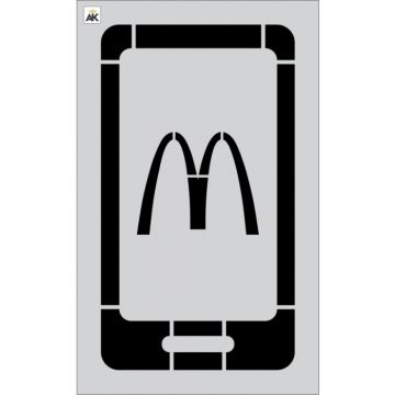 McDonalds 1 pc 42.75" Curbside Remote App Logo