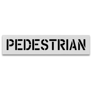 6" Pedestrian Stencil