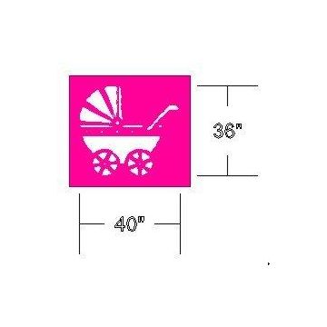 Heavy Duty 36" Baby Carriage Stencil