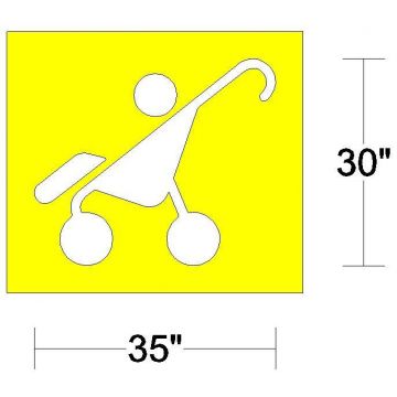 Heavy Duty Baby Stroller Stencil