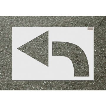 Heavy Duty Commercial Curved Arrow Stencil 