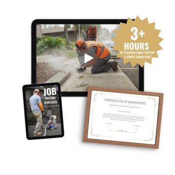 Concrete Grinding Course with 3+ Hours of Video