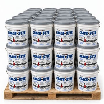 Crack Stix 125 ft. Gray 1/2" Permanent Concrete Joint & Crack Filler – Pallet (60 Pails)