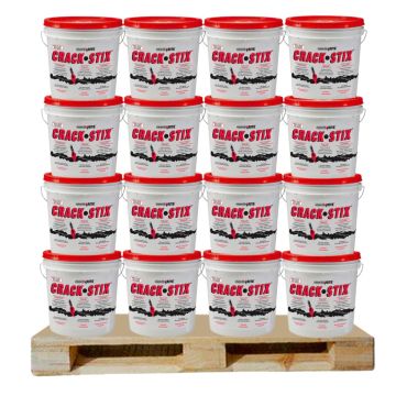 Crack Stix 125 ft. Black 1/2 inch Permanent Asphalt Crack Filler – 60-Pail Pallet