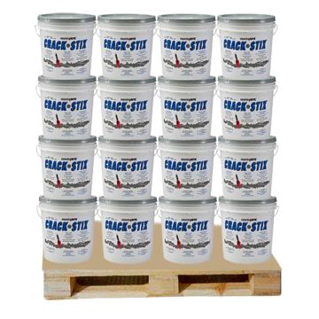 Pallet of 60 Pails – Crack Stix 125 ft. Gray 1/2 inch Permanent Concrete Joint & Crack Filler