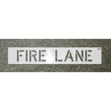 Heavy Duty 12" Fire Lane Stencil 