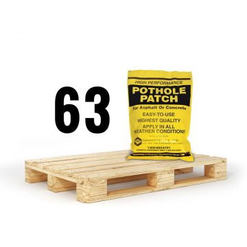 63 bags of pothole patch full pallet
