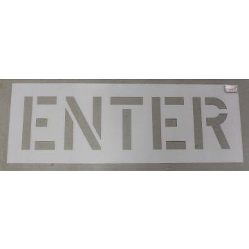 Heavy Duty 12" Enter Stencil